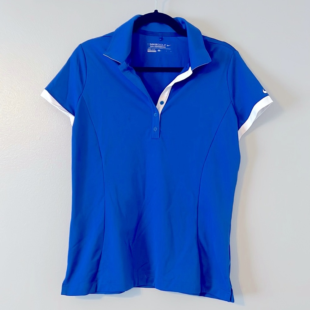 Nike Women’s Golf Shirt Blue Size Large